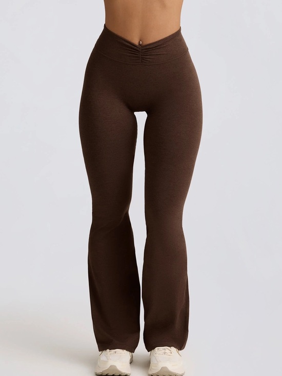 Oh Polly Pants - Oh Polly bo+tee ruched flared trousers
